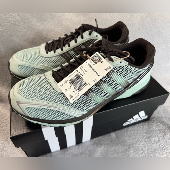 Adidas Women’s Adizero Adios OG Dark Brown Ash Green Sneaker Size 9 - Picture 5 of 9